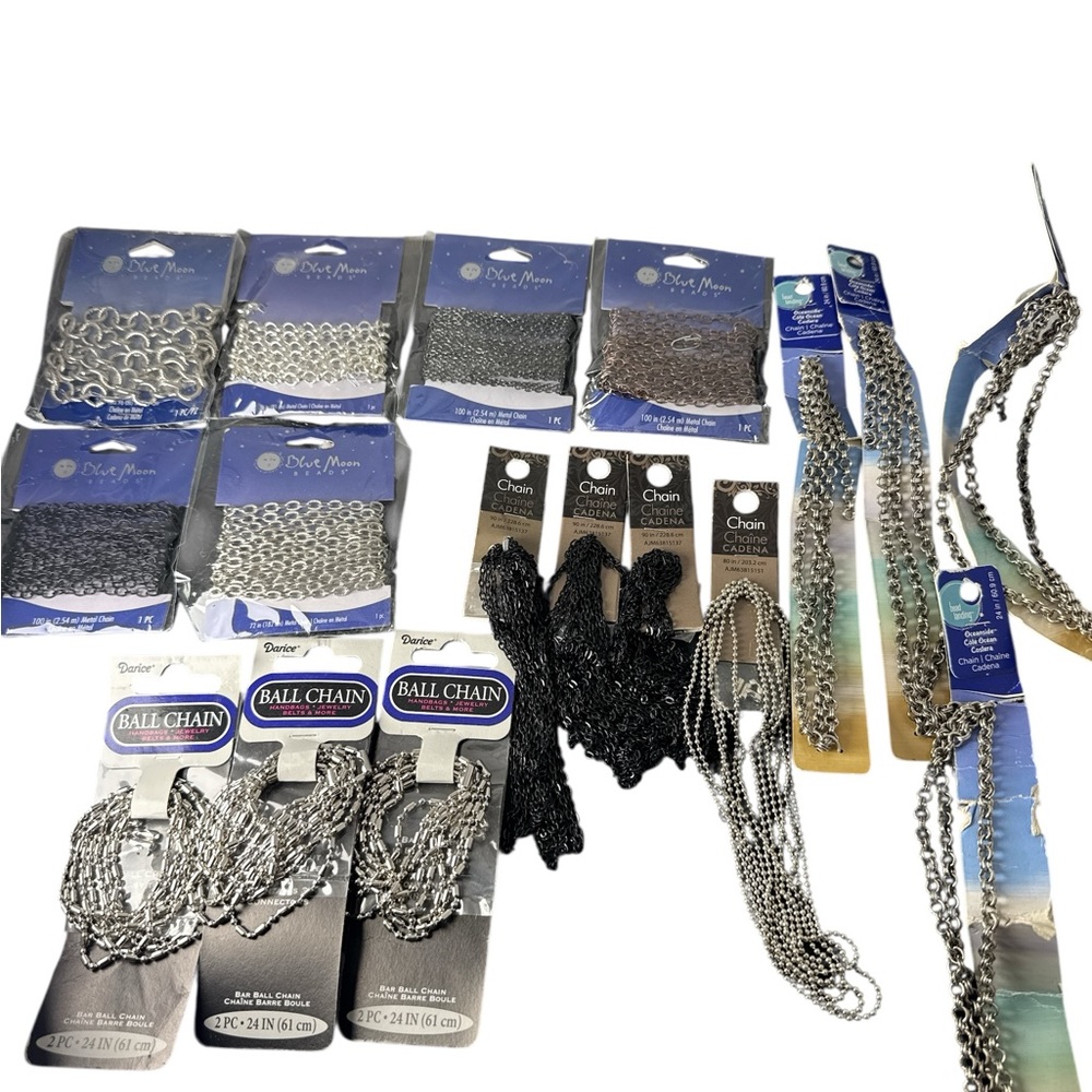 Blue Moon Beads Metal Cable Chain For Crafting & Jewelry + other brands